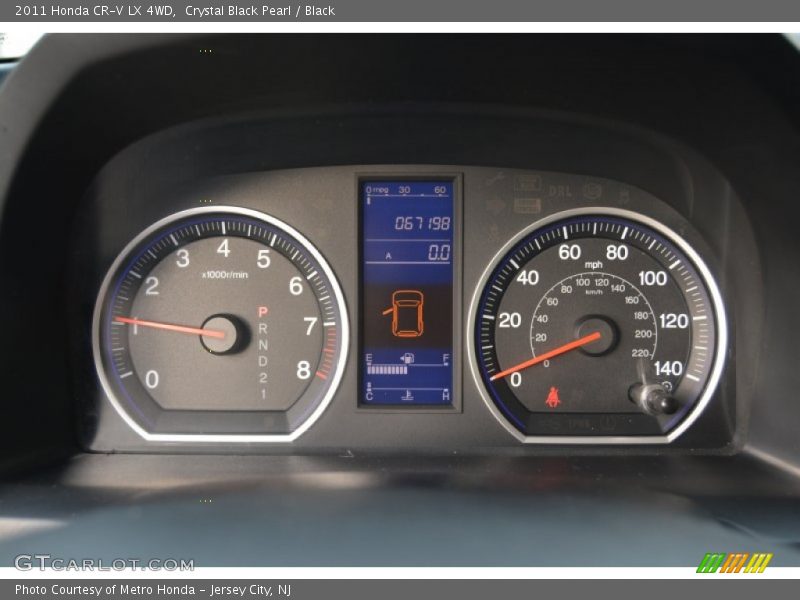 Crystal Black Pearl / Black 2011 Honda CR-V LX 4WD
