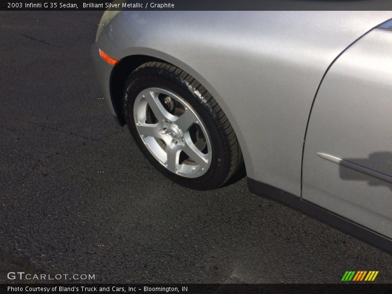 Brilliant Silver Metallic / Graphite 2003 Infiniti G 35 Sedan