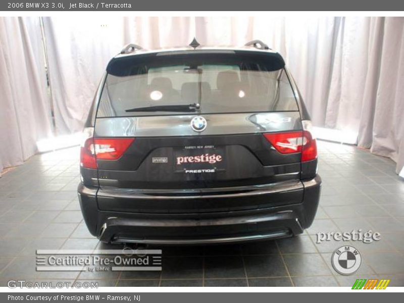 Jet Black / Terracotta 2006 BMW X3 3.0i