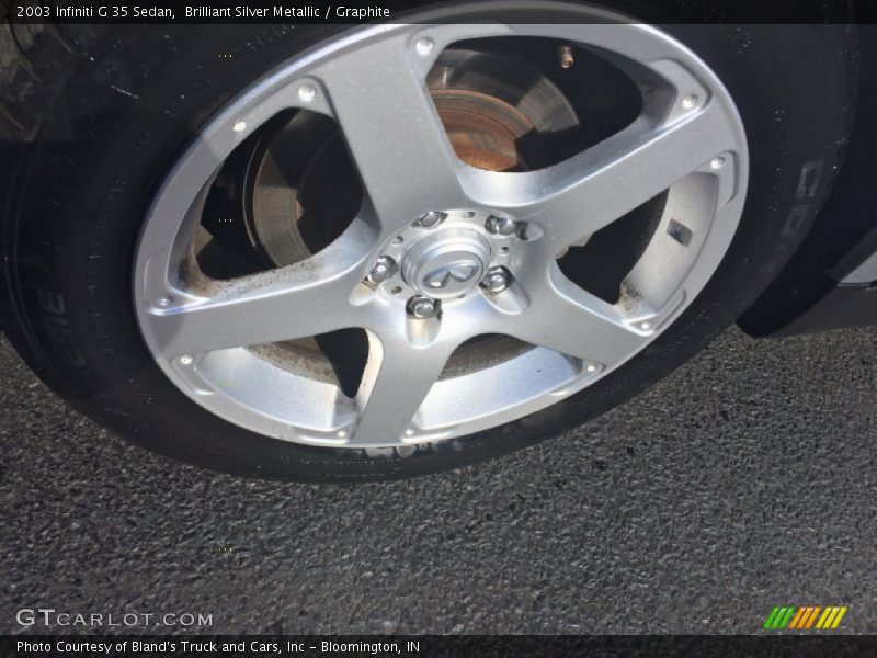 Brilliant Silver Metallic / Graphite 2003 Infiniti G 35 Sedan