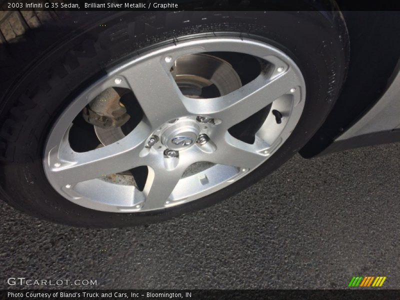 Brilliant Silver Metallic / Graphite 2003 Infiniti G 35 Sedan