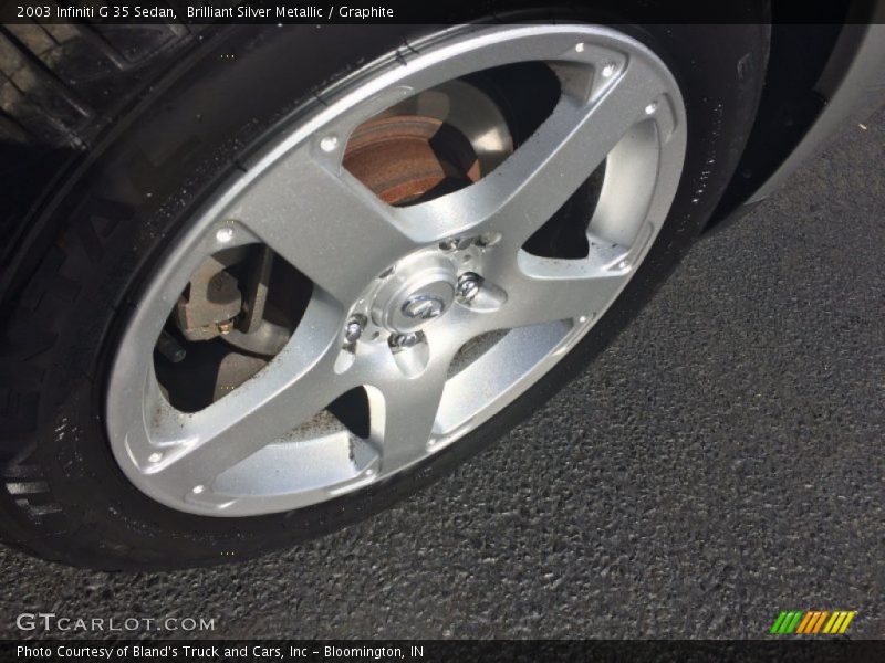 Brilliant Silver Metallic / Graphite 2003 Infiniti G 35 Sedan