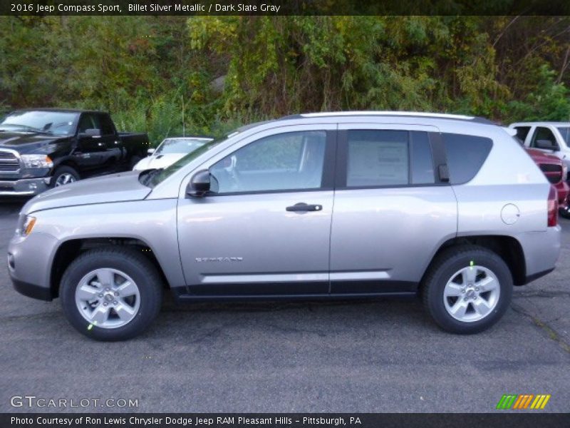 Billet Silver Metallic / Dark Slate Gray 2016 Jeep Compass Sport