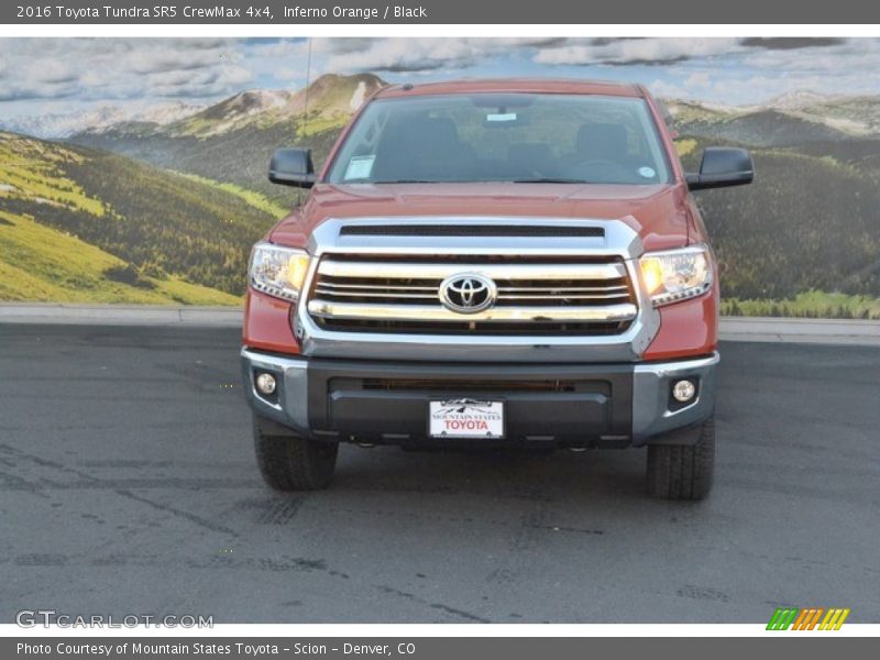 Inferno Orange / Black 2016 Toyota Tundra SR5 CrewMax 4x4