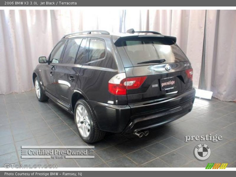 Jet Black / Terracotta 2006 BMW X3 3.0i