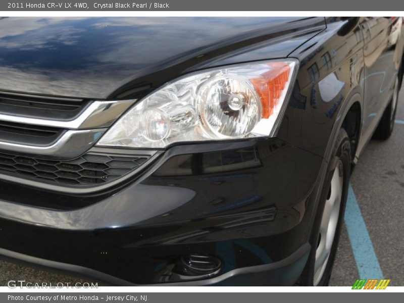 Crystal Black Pearl / Black 2011 Honda CR-V LX 4WD