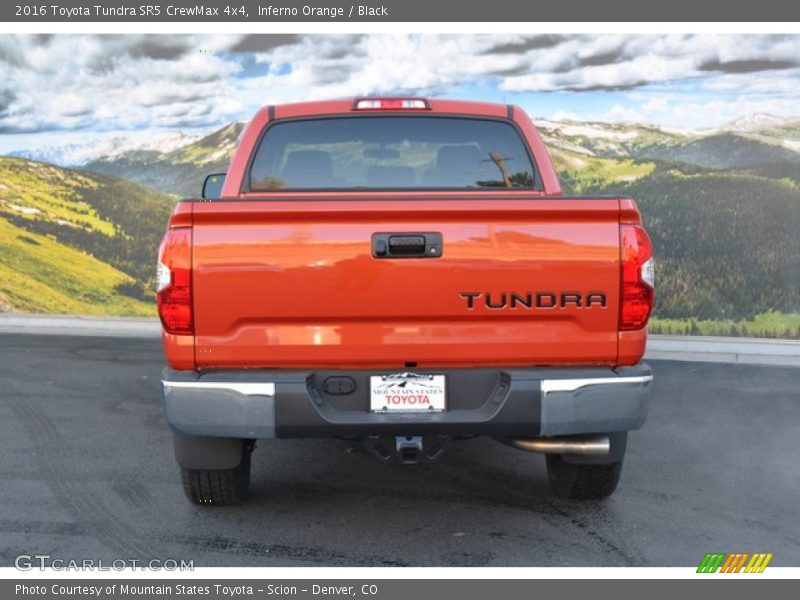 Inferno Orange / Black 2016 Toyota Tundra SR5 CrewMax 4x4