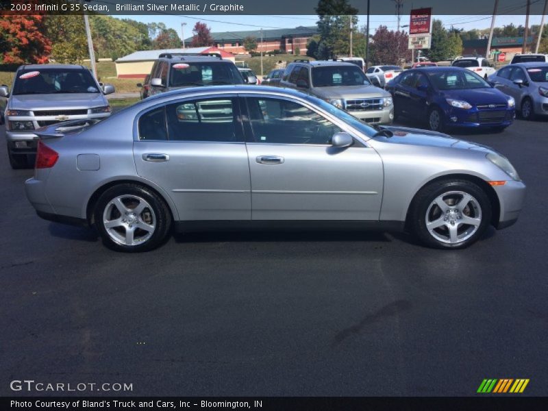 Brilliant Silver Metallic / Graphite 2003 Infiniti G 35 Sedan