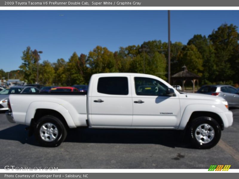 Super White / Graphite Gray 2009 Toyota Tacoma V6 PreRunner Double Cab