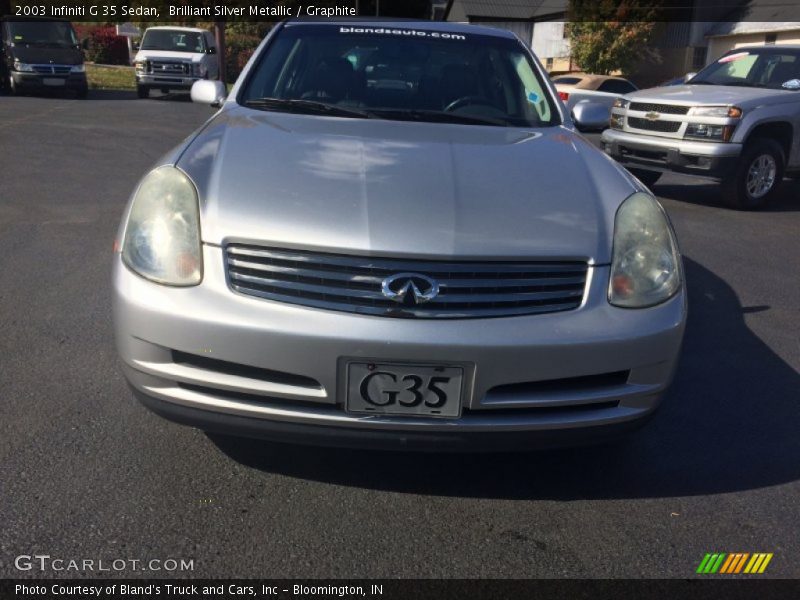 Brilliant Silver Metallic / Graphite 2003 Infiniti G 35 Sedan