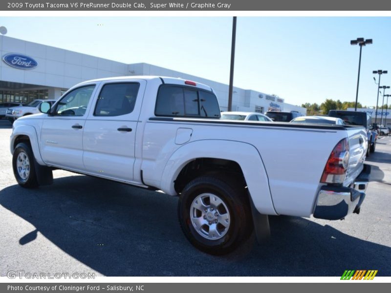 Super White / Graphite Gray 2009 Toyota Tacoma V6 PreRunner Double Cab