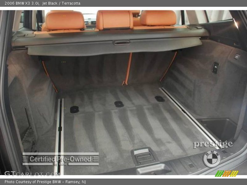 Jet Black / Terracotta 2006 BMW X3 3.0i