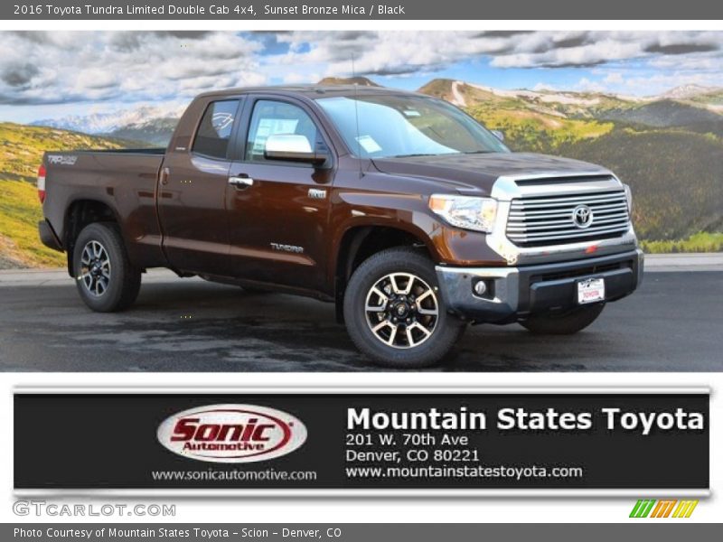 Sunset Bronze Mica / Black 2016 Toyota Tundra Limited Double Cab 4x4
