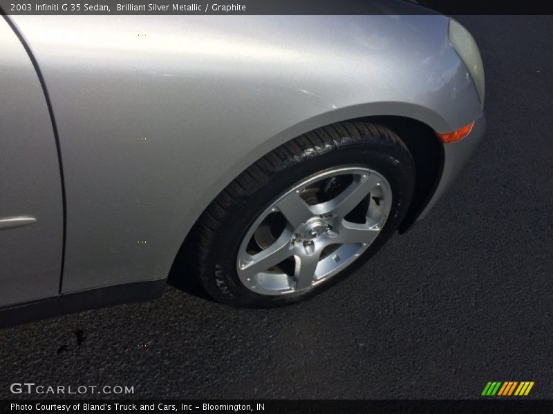 Brilliant Silver Metallic / Graphite 2003 Infiniti G 35 Sedan