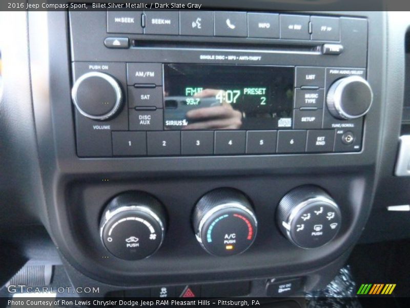 Controls of 2016 Compass Sport
