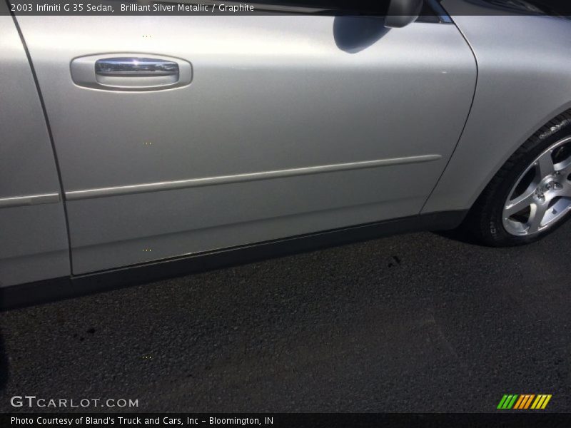Brilliant Silver Metallic / Graphite 2003 Infiniti G 35 Sedan