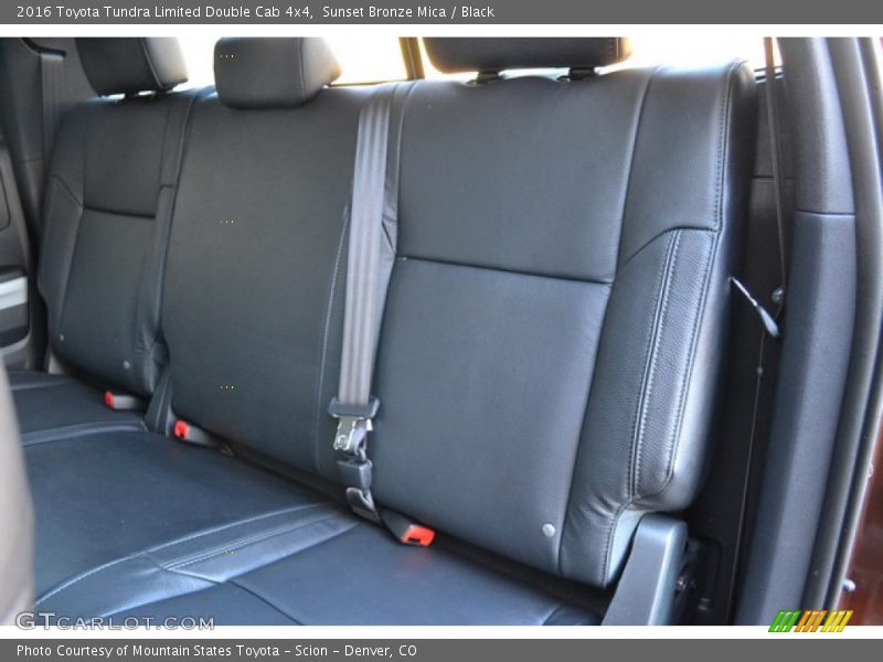 Rear Seat of 2016 Tundra Limited Double Cab 4x4