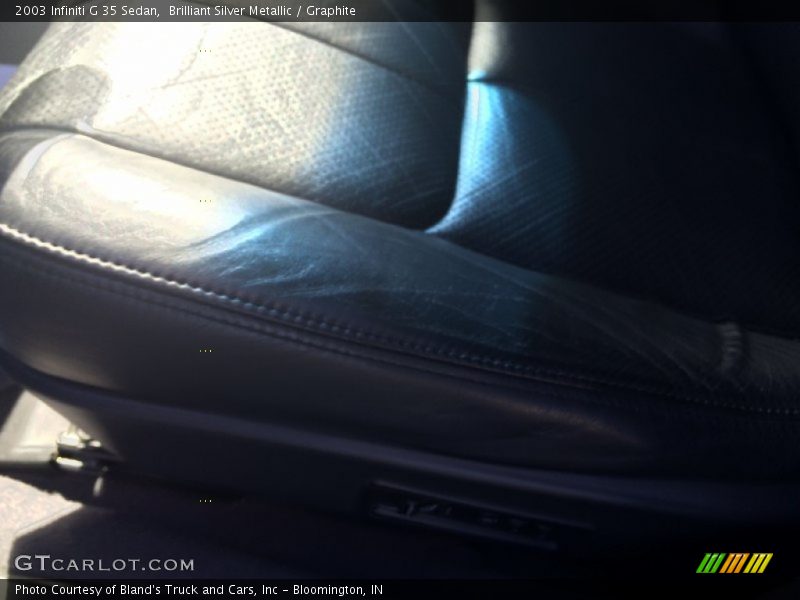 Brilliant Silver Metallic / Graphite 2003 Infiniti G 35 Sedan