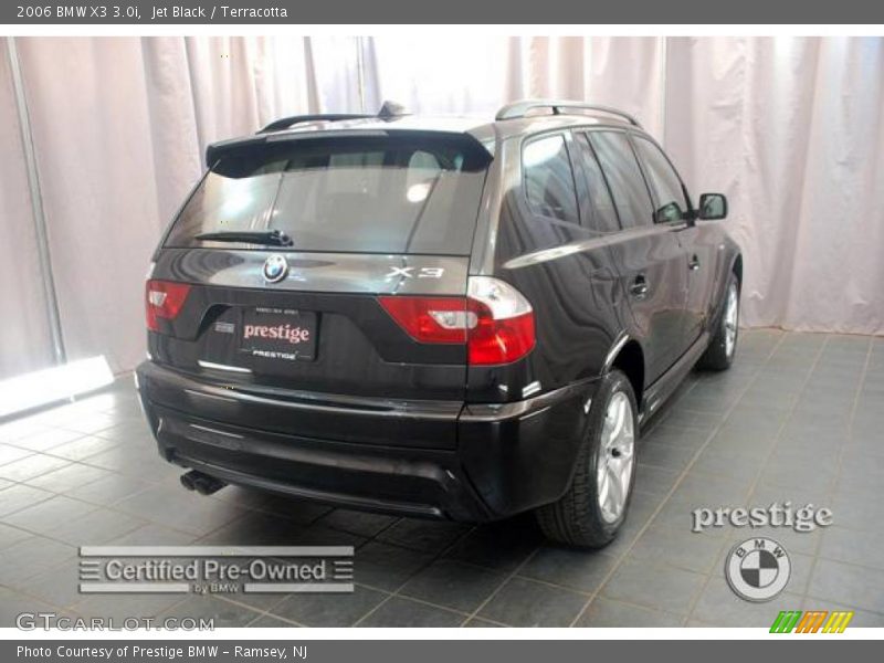 Jet Black / Terracotta 2006 BMW X3 3.0i