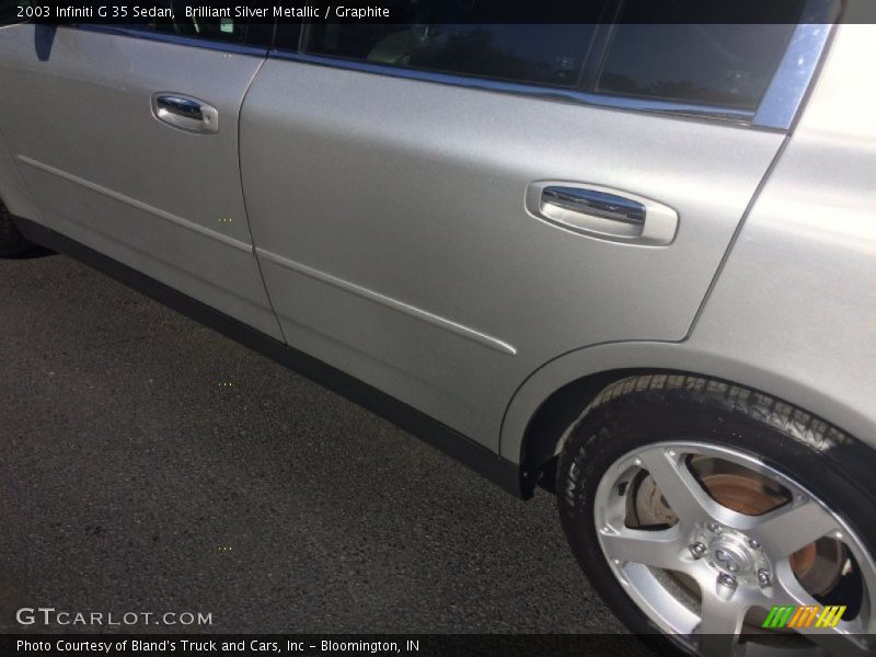 Brilliant Silver Metallic / Graphite 2003 Infiniti G 35 Sedan