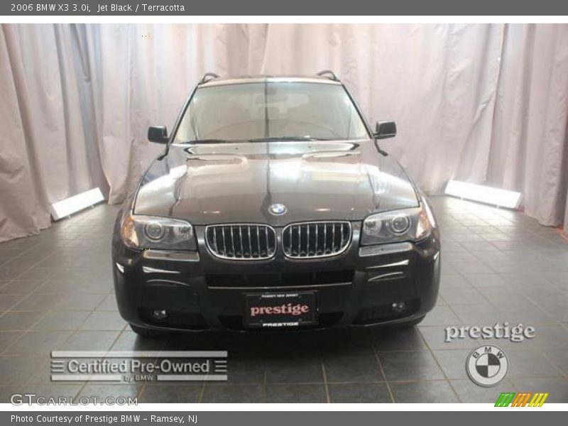 Jet Black / Terracotta 2006 BMW X3 3.0i
