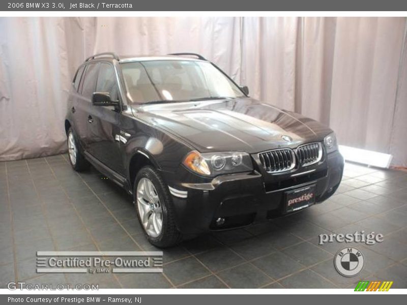 Jet Black / Terracotta 2006 BMW X3 3.0i