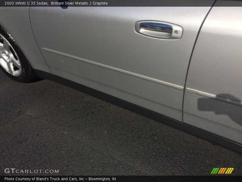 Brilliant Silver Metallic / Graphite 2003 Infiniti G 35 Sedan