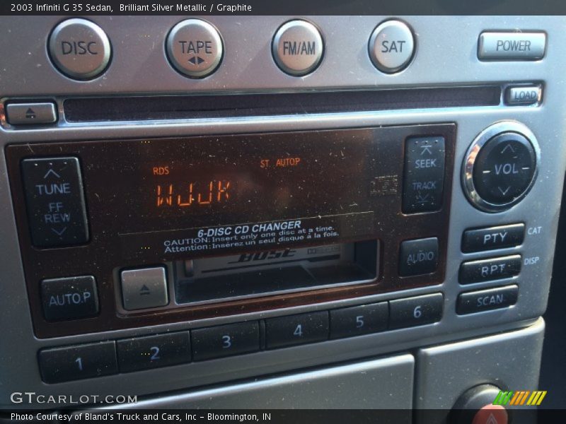 Brilliant Silver Metallic / Graphite 2003 Infiniti G 35 Sedan