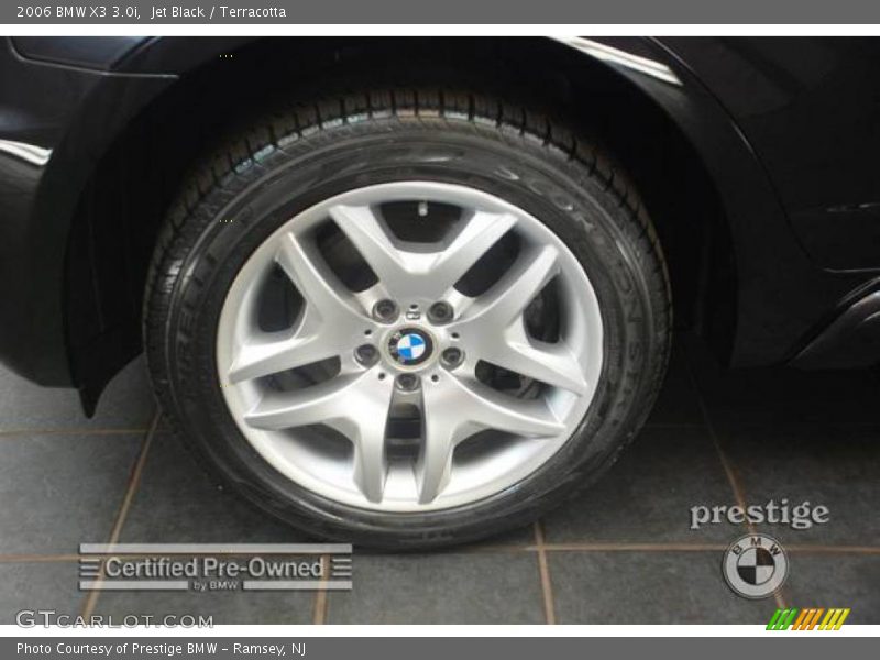 Jet Black / Terracotta 2006 BMW X3 3.0i