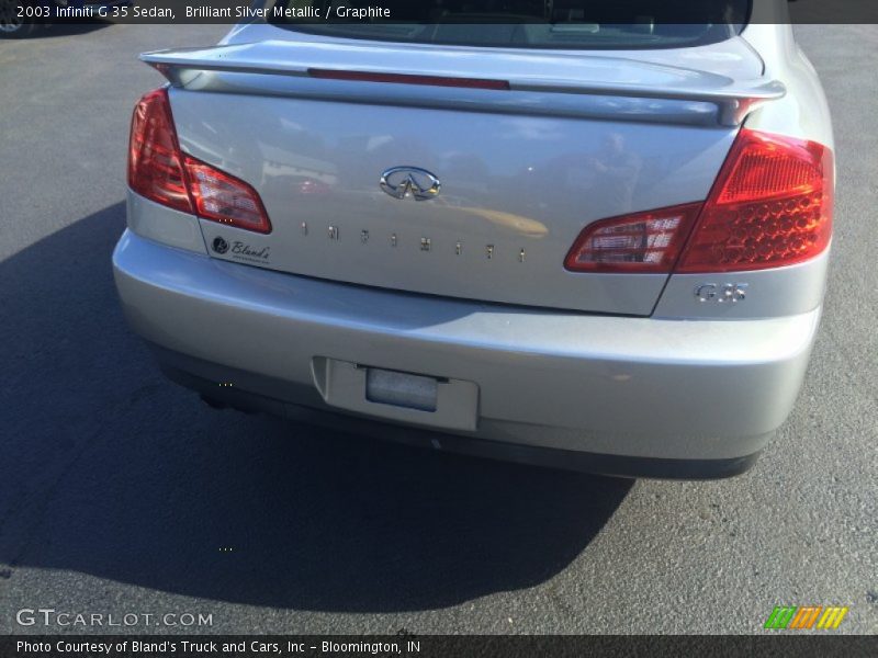 Brilliant Silver Metallic / Graphite 2003 Infiniti G 35 Sedan