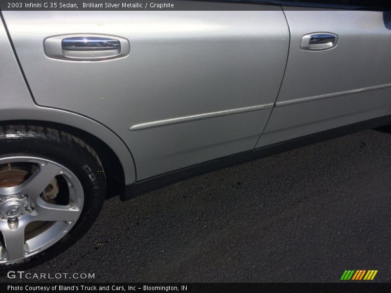 Brilliant Silver Metallic / Graphite 2003 Infiniti G 35 Sedan