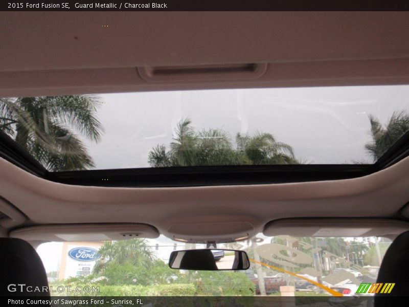 Guard Metallic / Charcoal Black 2015 Ford Fusion SE