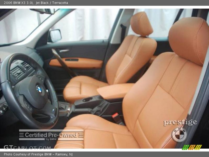 Jet Black / Terracotta 2006 BMW X3 3.0i