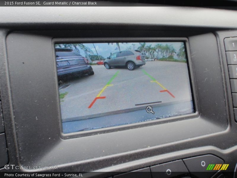 Guard Metallic / Charcoal Black 2015 Ford Fusion SE