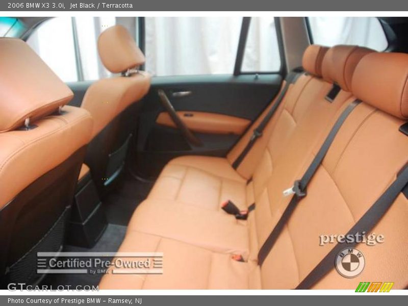 Jet Black / Terracotta 2006 BMW X3 3.0i