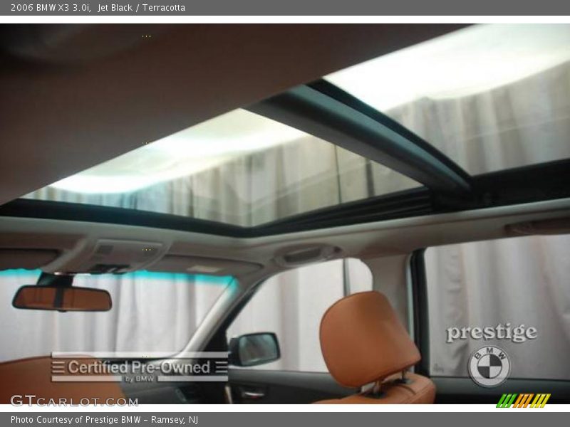 Jet Black / Terracotta 2006 BMW X3 3.0i