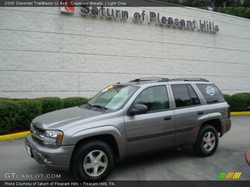 Graystone Metallic / Light Gray 2005 Chevrolet TrailBlazer LS 4x4