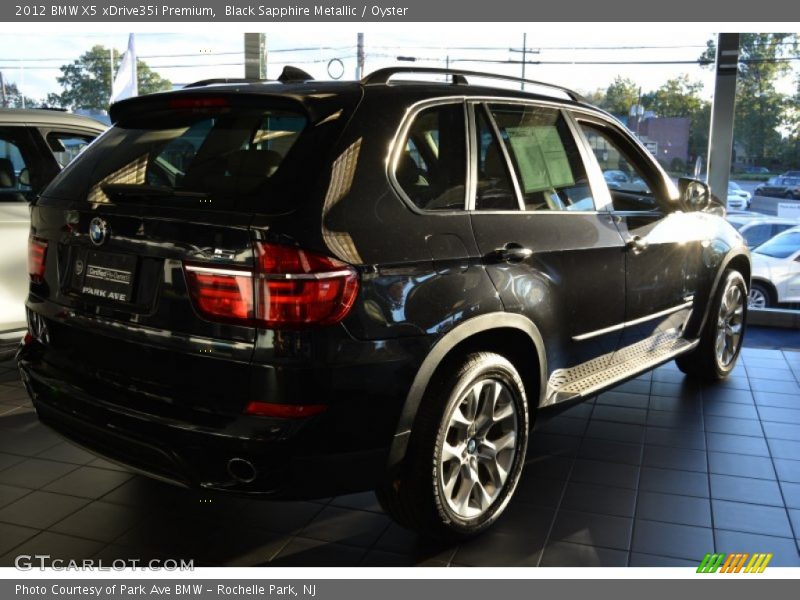 Black Sapphire Metallic / Oyster 2012 BMW X5 xDrive35i Premium