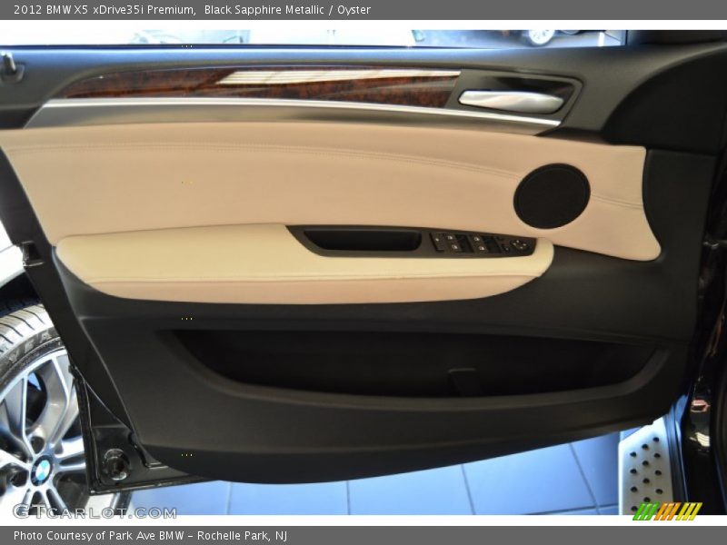 Black Sapphire Metallic / Oyster 2012 BMW X5 xDrive35i Premium