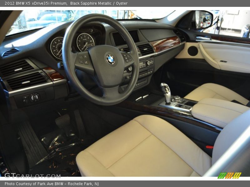 Black Sapphire Metallic / Oyster 2012 BMW X5 xDrive35i Premium