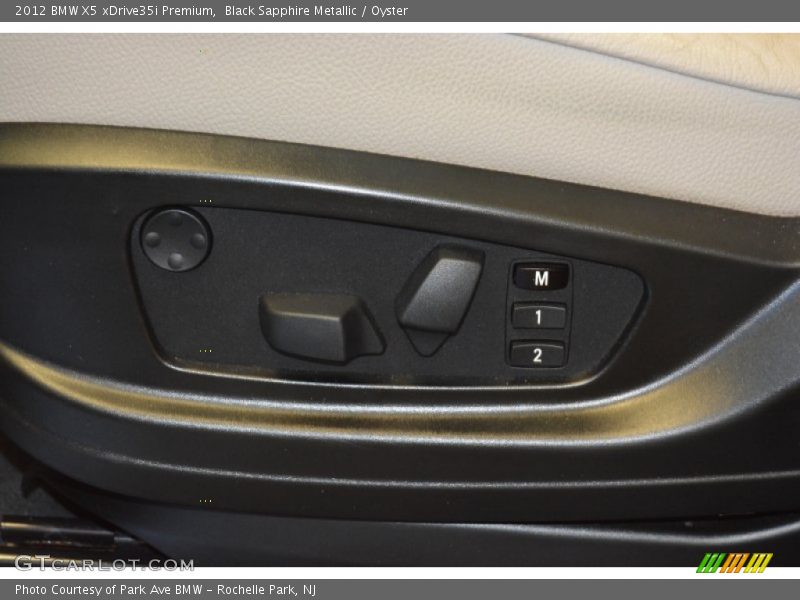 Black Sapphire Metallic / Oyster 2012 BMW X5 xDrive35i Premium