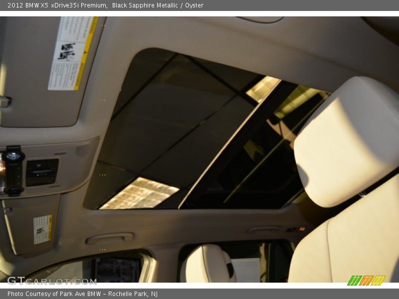 Black Sapphire Metallic / Oyster 2012 BMW X5 xDrive35i Premium