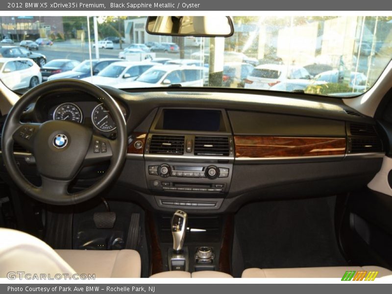Black Sapphire Metallic / Oyster 2012 BMW X5 xDrive35i Premium