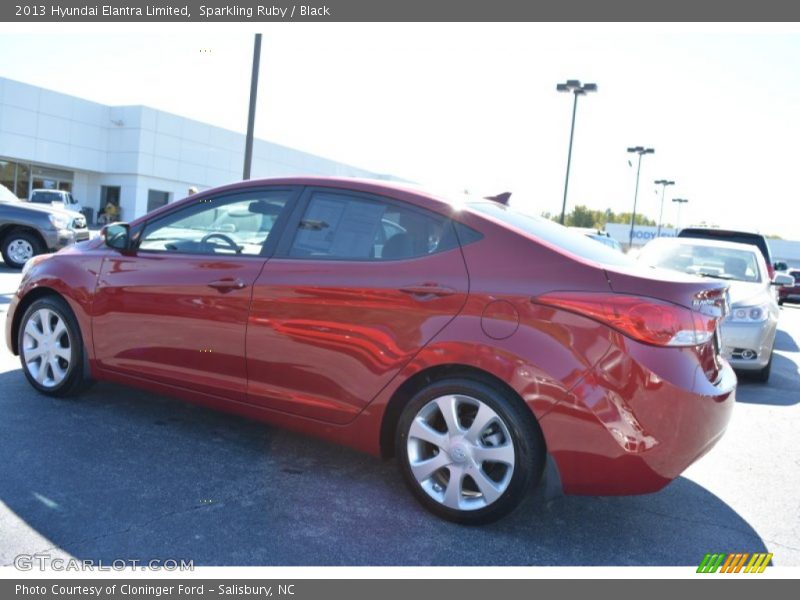 Sparkling Ruby / Black 2013 Hyundai Elantra Limited