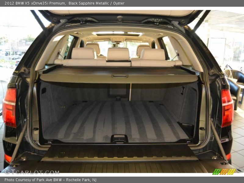 Black Sapphire Metallic / Oyster 2012 BMW X5 xDrive35i Premium