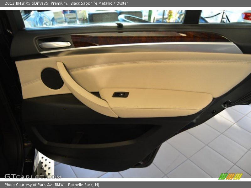 Black Sapphire Metallic / Oyster 2012 BMW X5 xDrive35i Premium