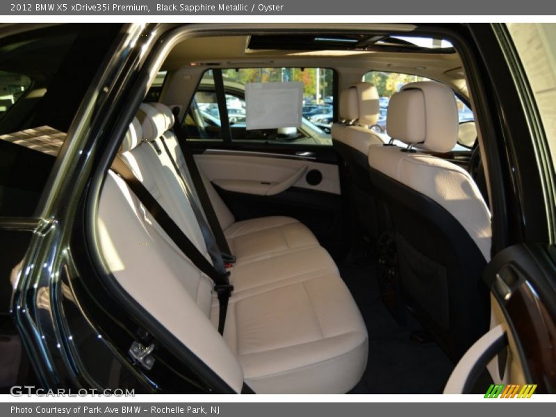 Black Sapphire Metallic / Oyster 2012 BMW X5 xDrive35i Premium