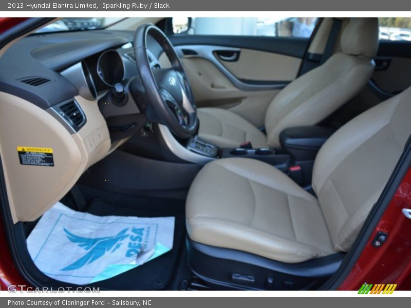 Sparkling Ruby / Black 2013 Hyundai Elantra Limited