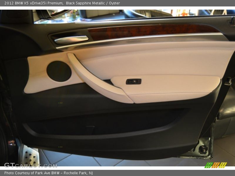 Black Sapphire Metallic / Oyster 2012 BMW X5 xDrive35i Premium