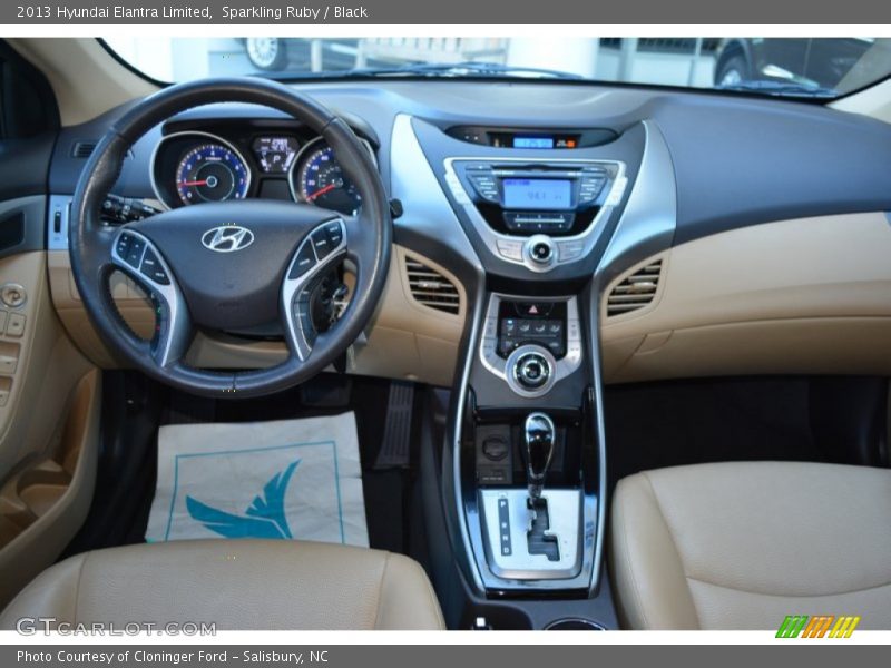 Sparkling Ruby / Black 2013 Hyundai Elantra Limited